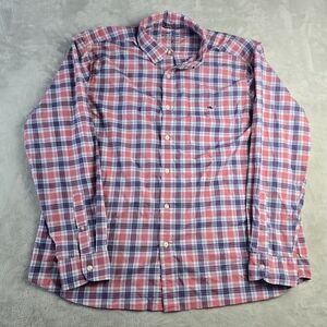 Vineyard Vines Red, Blue & White Plaid Button-Down Shirt